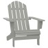 Silla con otomana y mesa jardín Adirondack macizo abeto