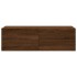 Mueble pared TV madera contrachapada roble marrón 100x30x30