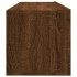 Mueble pared TV madera contrachapada roble marrón 100x30x30