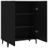Aparador de madera contrachapada negro 70x34x90