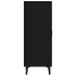 Aparador de madera contrachapada negro 70x34x90