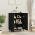 Aparador de madera contrachapada negro 70x34x90