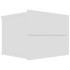 Mesitas de noche 2 uds madera contrachapada blanco 40x30x30