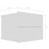 Mesitas de noche 2 uds madera contrachapada blanco 40x30x30