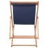 Silla de playa plegable de tela y estructura de madera