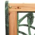 Banco de jardín hierro fundido y madera de abeto maciza 122