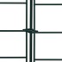 Set de valla de jardín arqueada verde 77,5x78,5