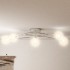 Lámpara de techo con pantallas de alambre 5 bombillas LED