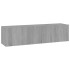 Mueble pared TV madera contrachapada gris Sonoma 120x30x30