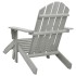 Silla de jardín con otomana de madera