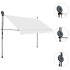 Toldo manual retráctil con LED crema 250