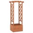 Jardinera enrejada con arco madera de abeto 49x39x117