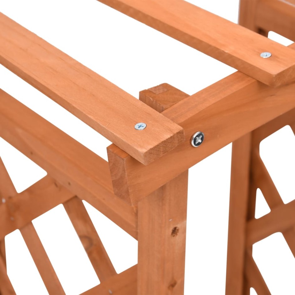 Jardinera enrejada con arco madera de abeto 49x39x117