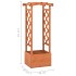 Jardinera enrejada con arco madera de abeto 49x39x117