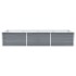 Arriate de jardín de acero galvanizado gris 240x80x45