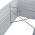 Arriate de jardín de acero galvanizado gris 240x80x45