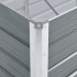 Arriate de jardín de acero galvanizado gris 240x80x45