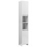 Armario baño madera contrachapada blanco brillo 30x30x183,5