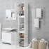 Armario baño madera contrachapada blanco brillo 30x30x183,5