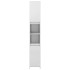 Armario baño madera contrachapada blanco brillo 30x30x183,5