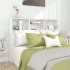 Mueble cabecero blanco brillante 140x19x103,5