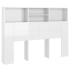 Mueble cabecero blanco brillante 140x19x103,5