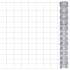 Valla de jardín de acero galvanizado plateado 50x1,25