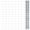 Valla de jardín de acero galvanizado plateado 50x1,25 m
