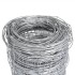 Valla de jardín de acero galvanizado plateado 50x1,25