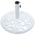 Base de sombrilla de hierro fundido blanco 12 kg 48