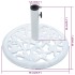 Base de sombrilla de hierro fundido blanco 12 kg 48