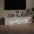 Mueble de TV con luces LED blanco brillante 135x39x30