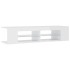 Mueble de TV con luces LED blanco brillante 135x39x30