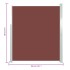 Toldo lateral retráctil de jardín marrón 160x300