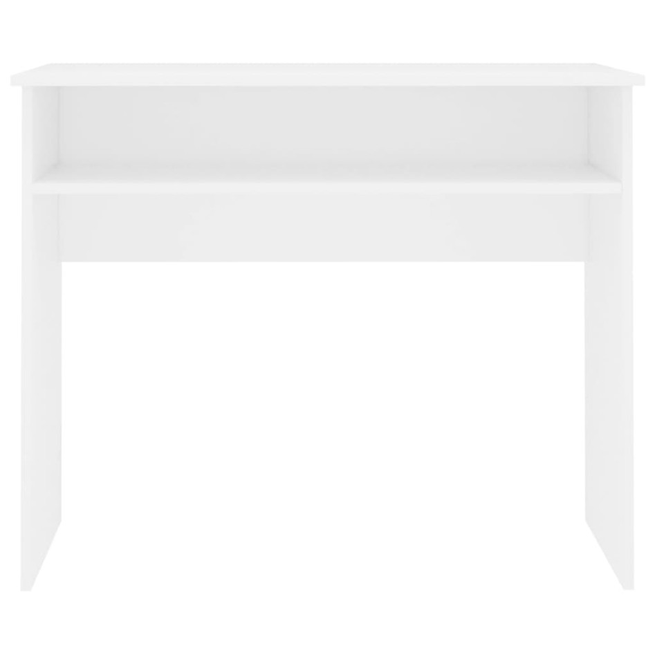 Escritorio de madera contrachapada blanco 90x50x74