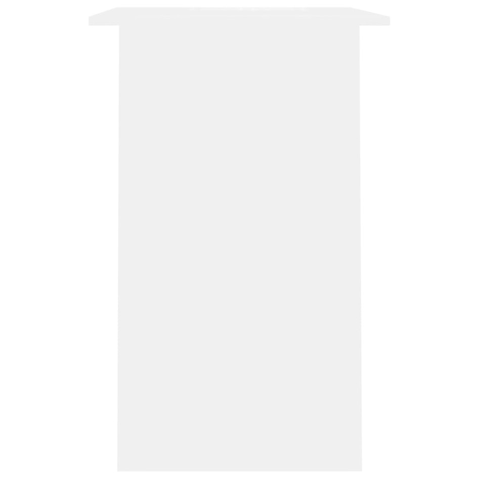 Escritorio de madera contrachapada blanco 90x50x74
