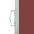 Toldo lateral retráctil de jardín marrón 170x300