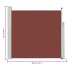 Toldo lateral retráctil de jardín marrón 170x300