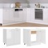 Armario inferior contrachapada blanco brillo 80x46x81,5
