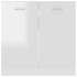 Armario inferior contrachapada blanco brillo 80x46x81,5