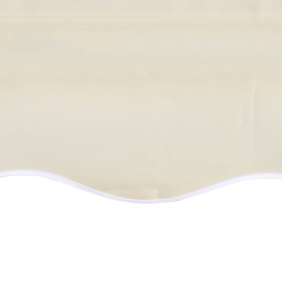 Toldo de lona blanco crema 4x3 m (sin