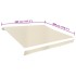 Toldo de lona blanco crema 4x3 m (sin