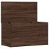 Baúl de almacenaje madera contrachapada marrón roble