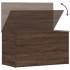 Baúl de almacenaje madera contrachapada marrón roble