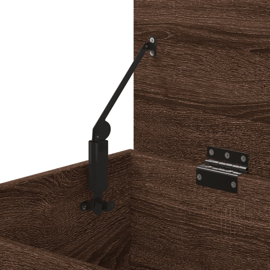 Baúl de almacenaje madera contrachapada marrón roble