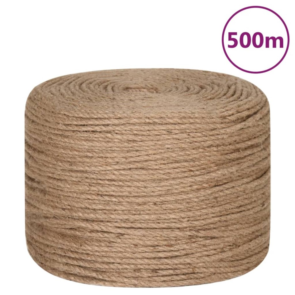 Cuerda 100% yute 6 mm 500