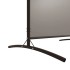 Biombo divisor de 5 paneles de tela gris antracita 433x180