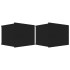 Mesitas de noche 2 uds madera contrachapada negro 40x30x30