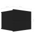 Mesitas de noche 2 uds madera contrachapada negro 40x30x30
