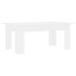 Mesa de centro madera contrachapada blanco 100x60x42